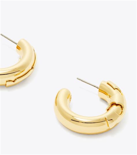 tory burch outlet earrings|tory burch large hoop earrings.